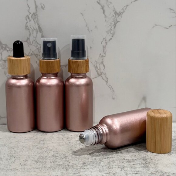 Variety Set ~ 30mL Rose Metallic Essential Oil Bottles ~ Set of - Picture 1 of 1